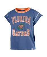 Women's '47 Brand Royal Florida Gators Sound Up Maya Cutoff T-shirt