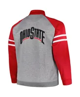 Men's Profile Scarlet Ohio State Buckeyes Fleece Full-Zip Jacket
