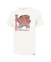 Men's '47 Brand Cream Distressed Maryland Terrapins Phase Out Franklin T-shirt