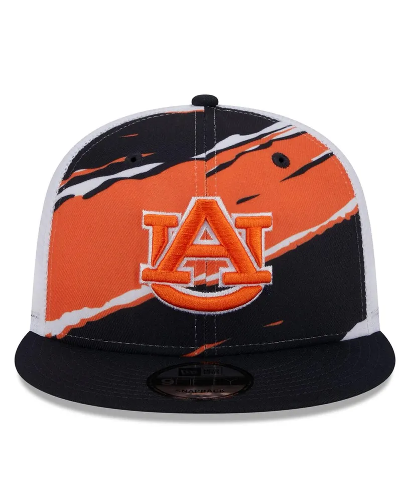 Men's New Era Navy Auburn Tigers Tear Trucker 9FIFTY Snapback Hat