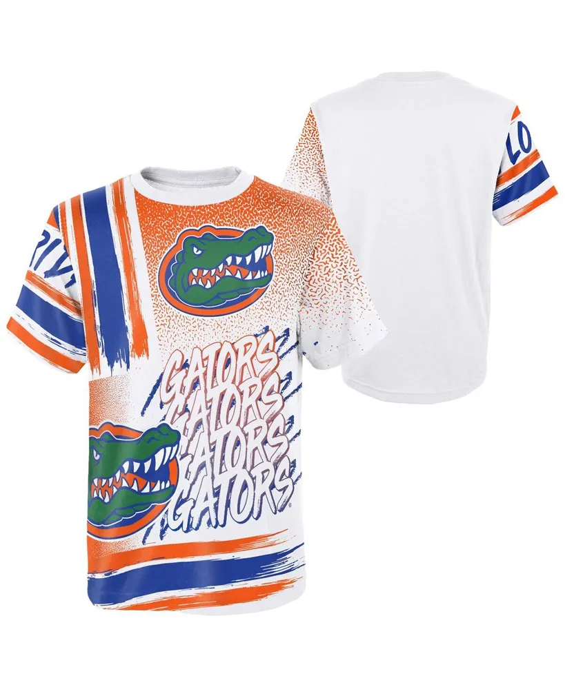 Preschool Boys and Girls White Florida Gators Gametime Multi-Hit Oversized T-shirt