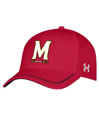 Men's Under Armour Red Maryland Terrapins Blitzing Accent Iso-Chill Adjustable Hat