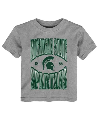 Toddler Boys and Girls Heather Gray Michigan State Spartans Top Class T-shirt