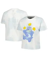 Men's and Women's Mad Engine Care Bears Grumpy Bear Stars Tie-Dye T-shirt