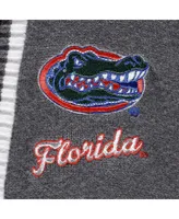 Women's Gameday Couture Charcoal Florida Gators One More Round Tri-Blend Striped Cardigan Sweater