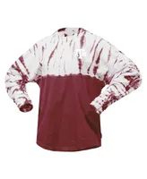 Women's Maroon Texas A&M Aggies Tie-Dye Long Sleeve Jersey T-shirt