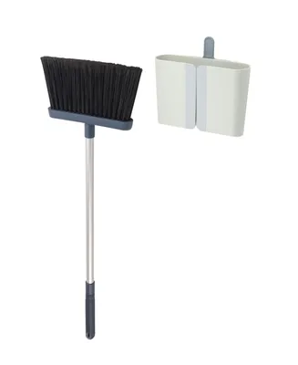 Joseph Joseph Cleanstore Wall-Mounted Broom with Dust-Shield Storage