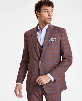Tayion Collection Men's Classic-Fit Plaid Suit Jacket