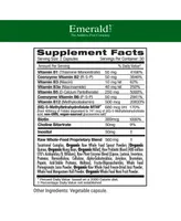 Emerald Labs B-Healthy - With L-5 Methyltetrahydrofolate (5-mthf) Coenzymated Folic Acid as Folate for Energy, Stress, Cognitive and Immune Support