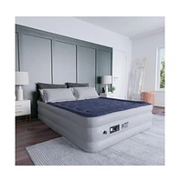 Emma+Oliver 18 Inch Raised Inflatable Air Mattress With Internal Electric Pump