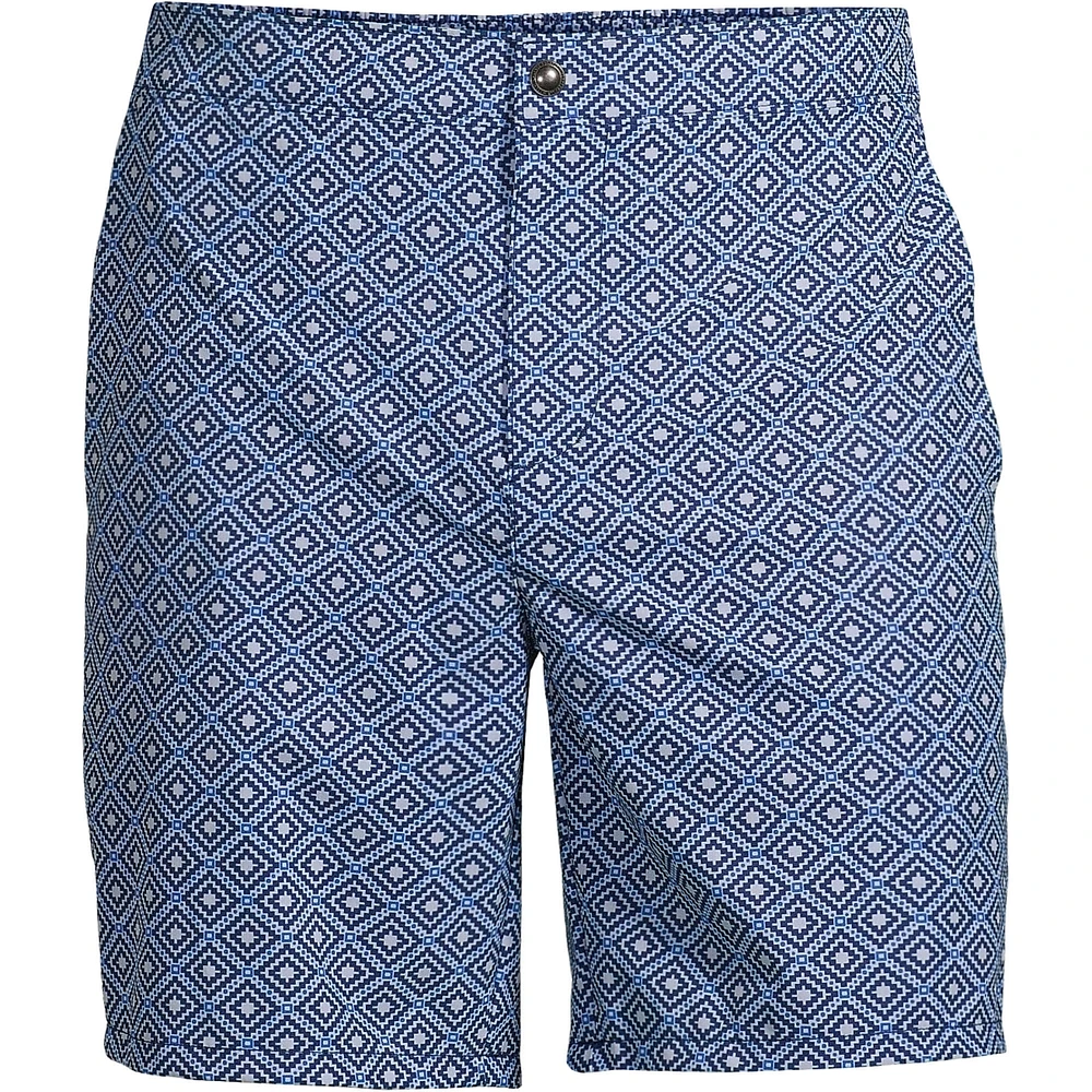 Lands' End Men's Lined 7" Hybrid Swim Shorts