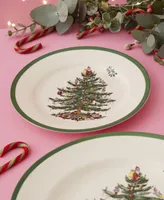 Spode Christmas Tree Salad Plate, Set of 4