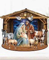 Designocracy Classic Holy Family Nativity Scene 7" Christmas Nativity Table Decoration by G.DeBrekht