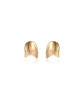 Ettika 18K Gold Plated Curved Stud Earrings