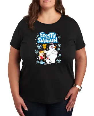 Air Waves Trendy Plus Frosty The Snowman Graphic T-shirt