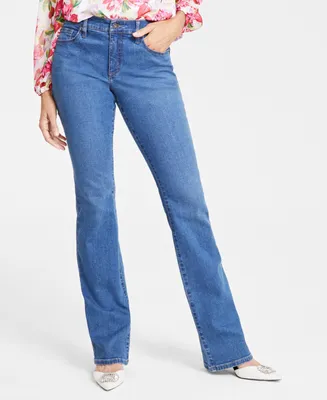 I.n.c. International Concepts Women's Mid-Rise Bootcut Denim Jeans, Created for Macy's