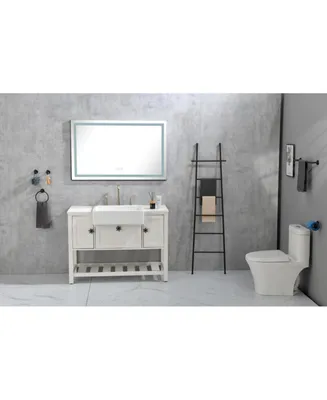 Simplie Fun 48 X 36 Inch Led Mirror Bathroom Vanity Mirrors With Lights, Wall Mounted Anti-Fog Memory