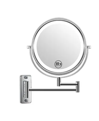 Simplie Fun 8-Inch Wall Mounted Makeup Vanity Mirror, 3S Led Lights