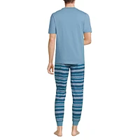 Lands' End Men's Knit Jersey Pajama Sleep Set