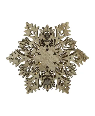 Northlight Lighted Battery Operated Snowflake Christmas Tree Topper