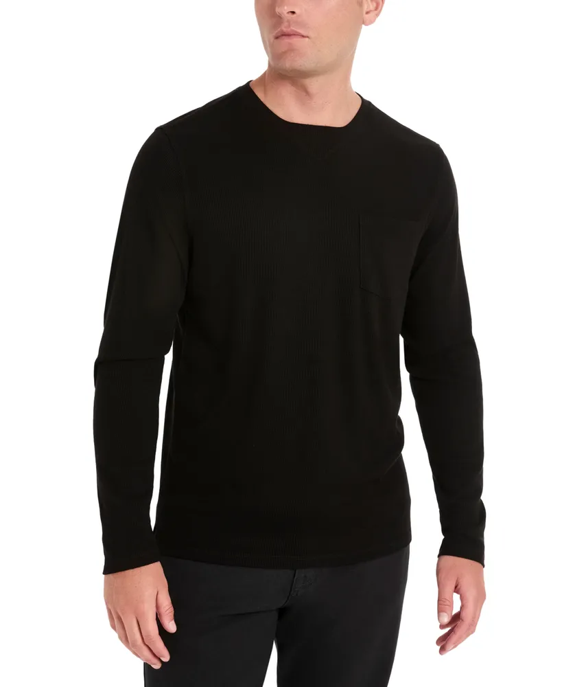 Kenneth Cole Men's Techni-Cole Long-Sleeve Pocket T-Shirt