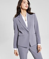 Le Suit Women's Crepe One-Button Pantsuit