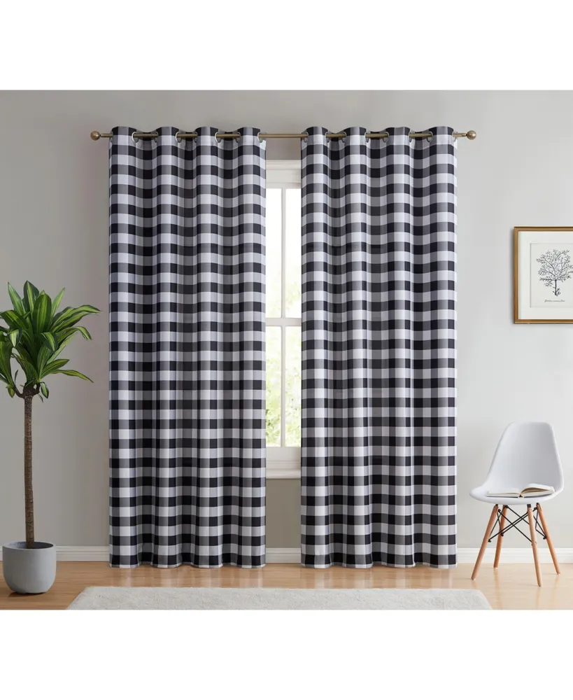 Jefferson Faux Silk Semi Sheer Light Filtering Microfiber Lined Grommet Lightweight Window Curtains Drapery for Bedroom, Dining Room & Living