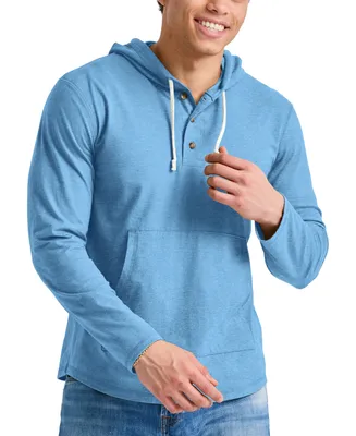 Men's Hanes Originals Tri-Blend Henley Hoodie