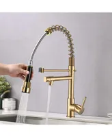 Simplie Fun Commercial Pull Down Kitchen Sink Faucet Single Handle Modern Kitchen Faucets