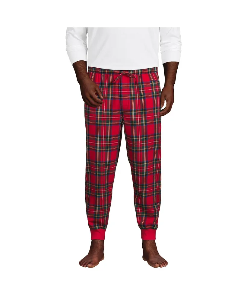 Lands' End Women's Tall Print Flannel Pajama Pants