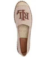 Lauren Ralph Women's Cameron Iii Logo Slip-On Espadrille Flats