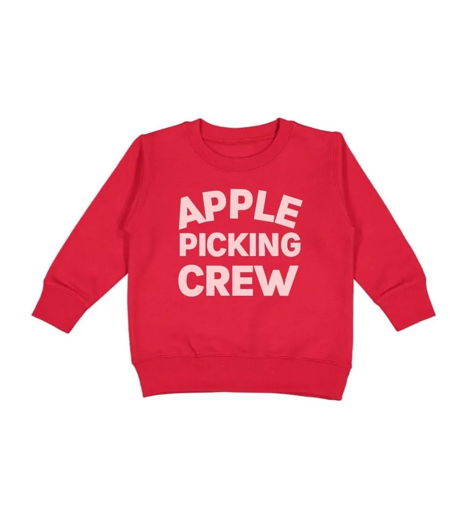 Sweet Wink Little and Big Girls Apple Picking Crew Sweatshirt