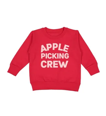 Sweet Wink Little and Big Girls Apple Picking Crew Sweatshirt
