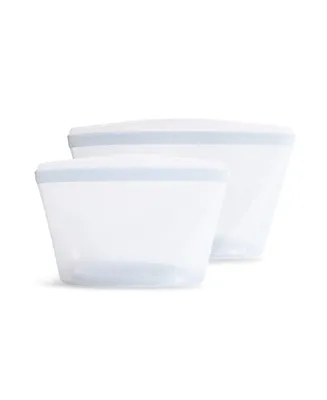 Stasher 2 Cup Plus 4 Cup 2 Pack Bowl Bundle