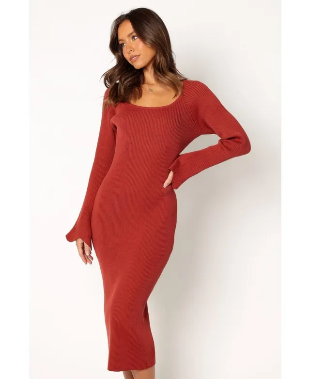 Petal and Pup Womens Skylee Longsleeve Midi Dress | MainPlace Mall