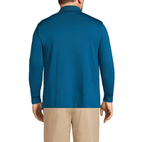 Lands' End Men's Big & Tall Long Sleeve Supima Interlock Polo Shirt