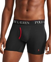 Polo Ralph Lauren Men's 3-Pack 4-d Flex Cool Microfiber Boxer Briefs