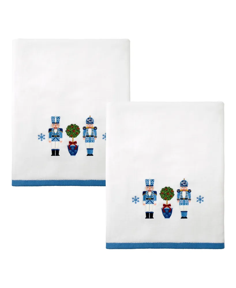 Avanti Nutcracker Trellis Cotton 2 Pack Bath Towel, 27" x 50"