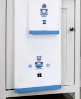 Avanti Nutcracker Trellis Cotton 4 Pack Fingertip Towel, 11" x 18"