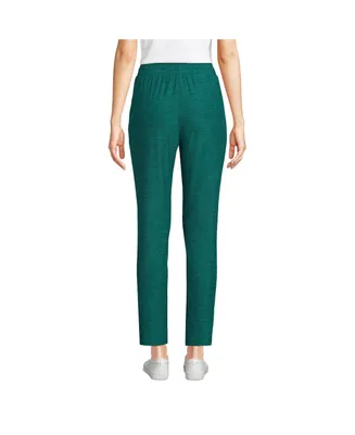 Lands' End Women's Active High Rise Soft Performance Refined Tapered Ankle Pants