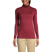 Lands' End Women's Supima Cotton Long Sleeve Turtleneck