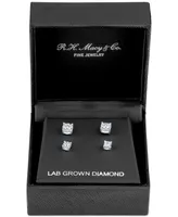 2-Pc. Set Lab Grown Diamond Stud Earrings (1/3 ct. t.w.) in Sterling Silver