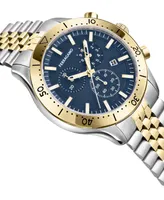 Salvatore Ferragamo Men's Swiss Chronograph Master Two-Tone Stainless Steel Bracelet Watch 43mm