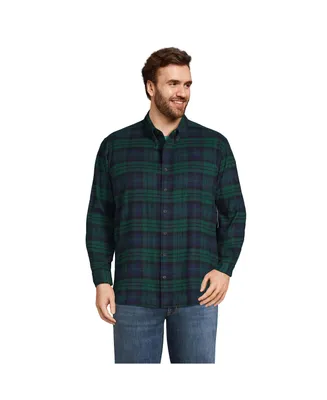 Lands' End Big & Tall Traditional Fit Flagship Flannel Shirt