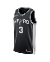 Men's and Women's Nike Keldon Johnson Black San Antonio Spurs Swingman Jersey - Icon Edition