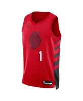 Men's and Women's Jordan Anfernee Simons Red Portland Trail Blazers Swingman Jersey - Statement Edition