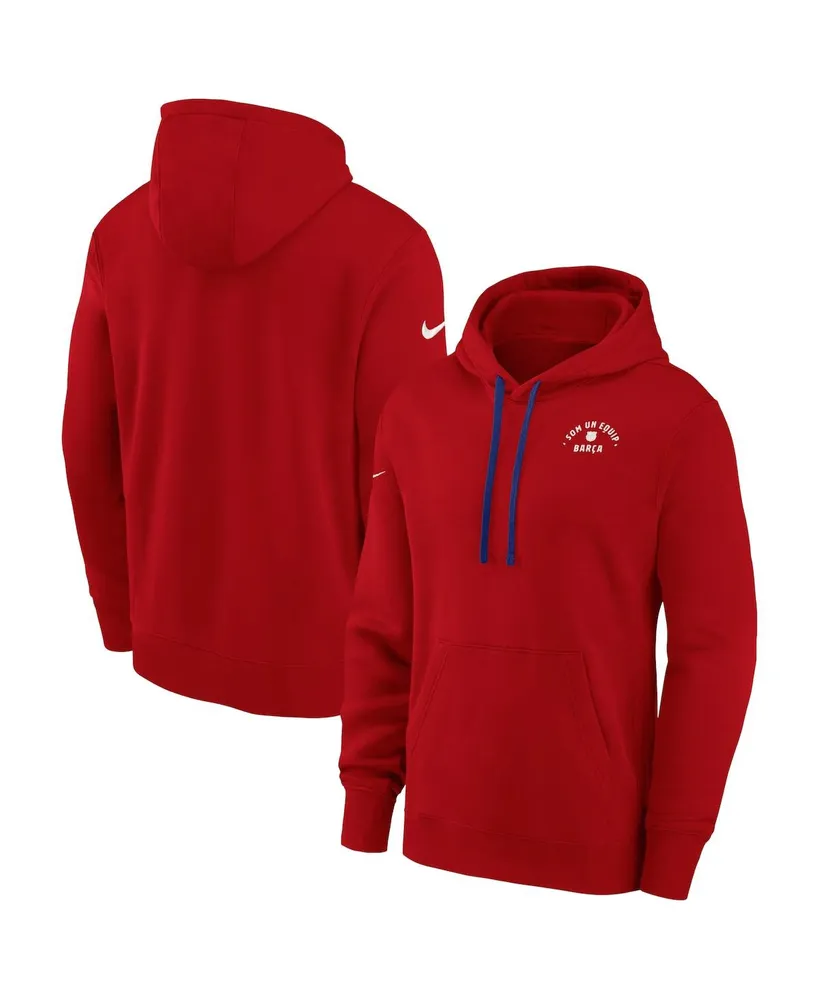 Women's Nike Red Barcelona Essential Pullover Hoodie