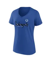 Women's Fanatics Royal Indianapolis Colts Shine Time V-Neck T-shirt