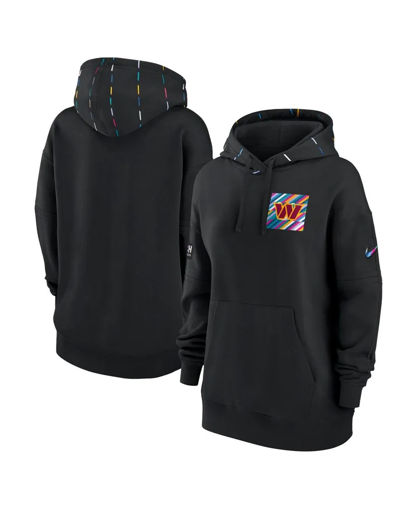 Women's Nike Black Washington Commanders 2023 Nfl Crucial Catch Club Pullover Hoodie