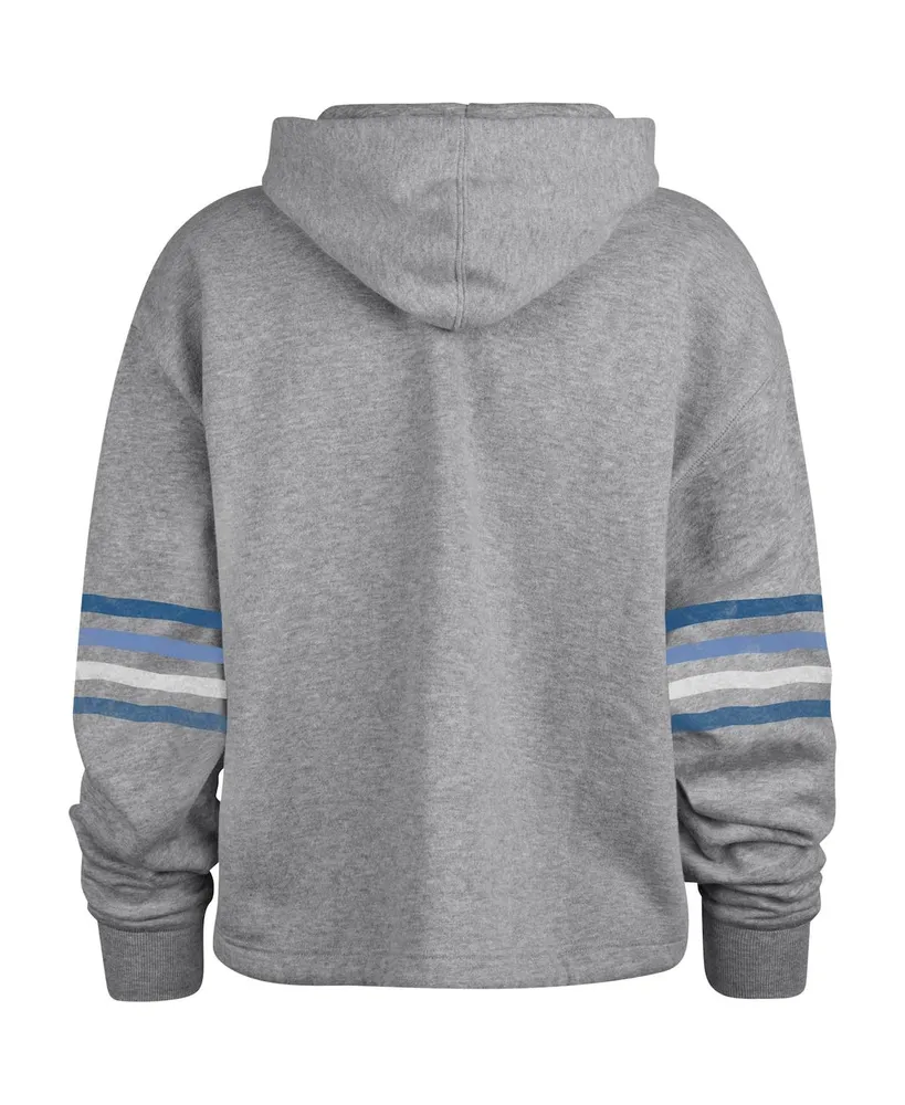 Women's '47 Brand Heather Gray Distressed Indianapolis Colts Upland Bennett Pullover Hoodie